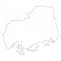 広島県のシルエッ…