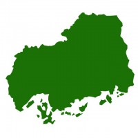 広島県のシルエッ…