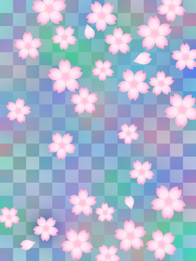 桜の花模様壁紙和風柄背景素材イラスト 無料イラスト素材 素材ラボ