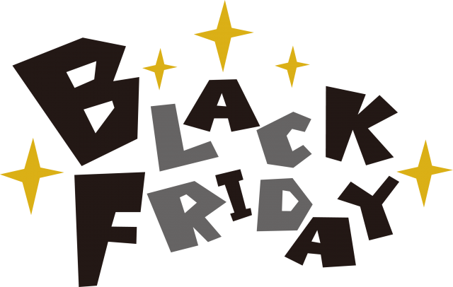 BLACK FRIDAY ブラックフライデー・英字ポップロゴ | 無料イラスト素材｜素材ラボ