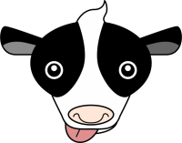 牛の正面の顔