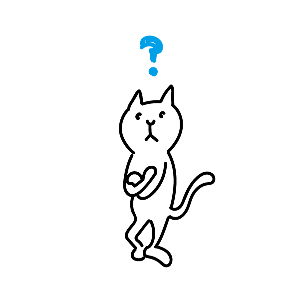 疑問の猫のイラスト 無料イラスト素材 素材ラボ