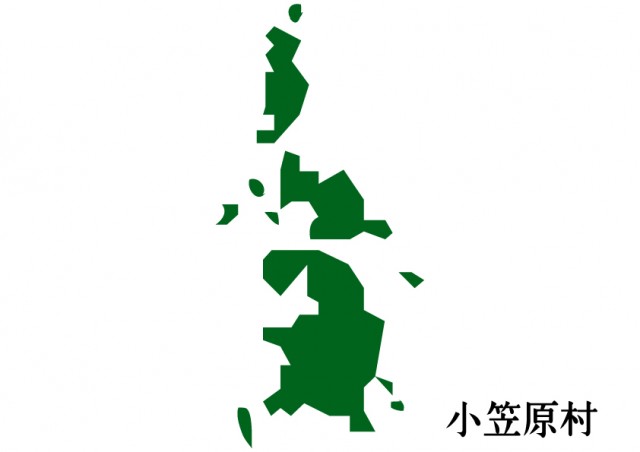東京都小笠原村 おがさわらむら の地図 緑塗り 無料イラスト素材 素材ラボ