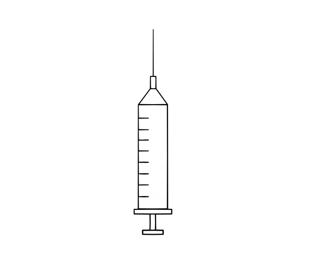 注射 ワクチン モノクロ 無料イラスト素材 素材ラボ