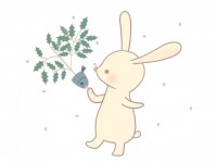 柊鰯を持つウサギ…