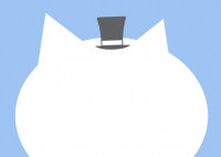 猫と帽子の枠フレ…