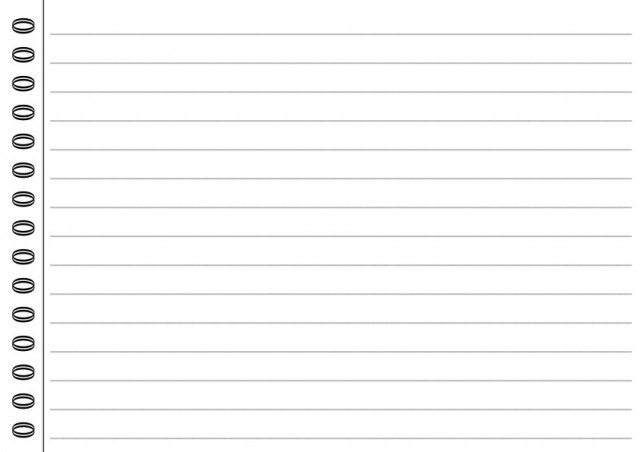 ノート罫線メモ枠フレーム 橫 無料イラスト素材 素材ラボ