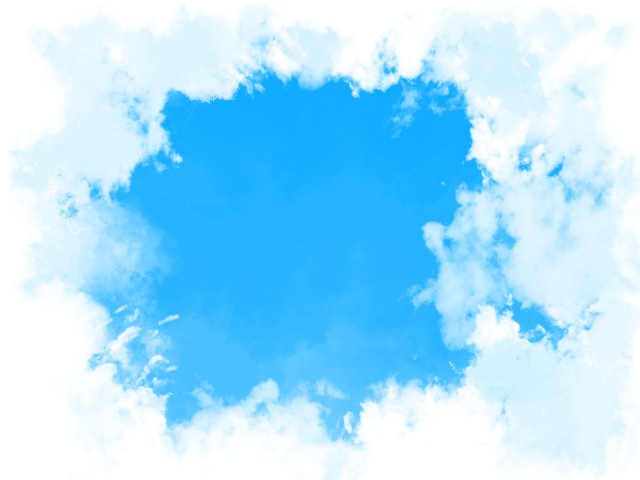 雲の隙間から絵本風のファンタジーの様な青空 夜空セット 無料イラスト素材 素材ラボ