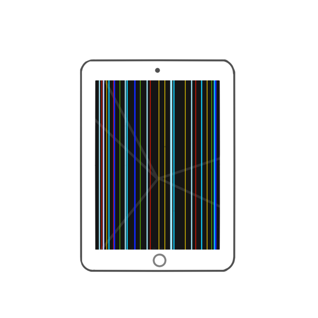 Ipadの故障 ひび 無料イラスト素材 素材ラボ
