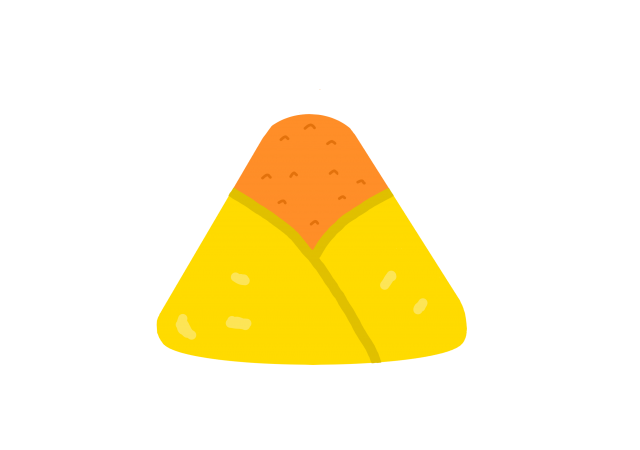 オムライスのおにぎり 無料イラスト素材 素材ラボ
