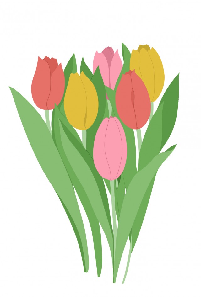 春の花チューリップ 無料イラスト素材 素材ラボ