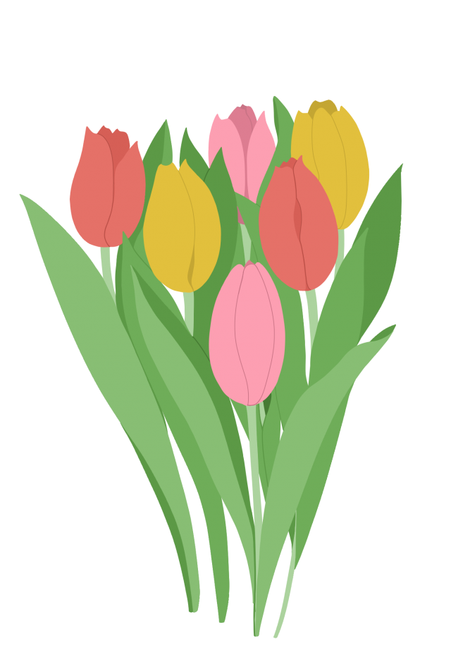 春の花チューリップ 無料イラスト素材 素材ラボ