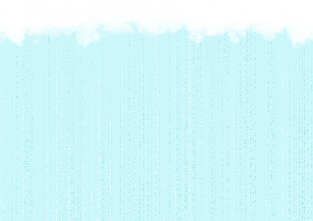 絵本風の可愛いシンプルな雨セット 横 無料イラスト素材 素材ラボ