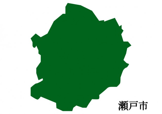 愛知県瀬戸市 せとし の地図 緑塗り 無料イラスト素材 素材ラボ