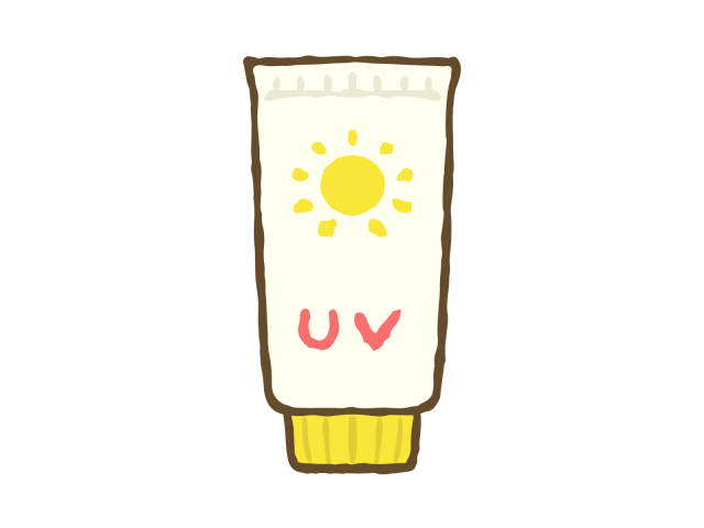 Uvカット 日焼け止めクリーム 無料イラスト素材 素材ラボ