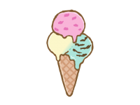 アイスクリーム かわいい無料イラスト 使える無料雛形テンプレート最新順 素材ラボ