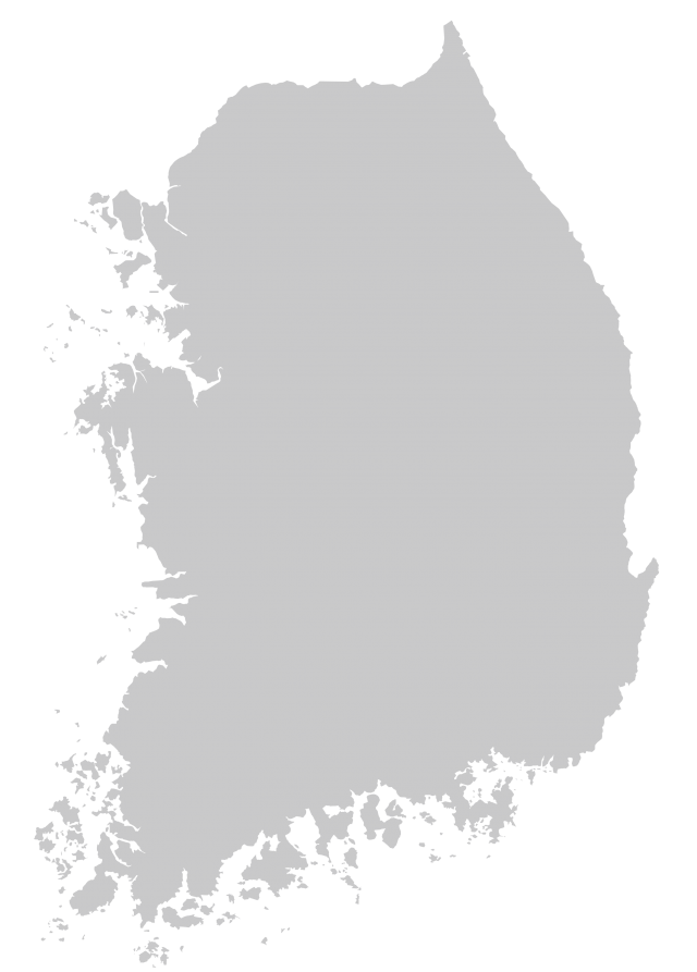 韓国地図 灰色 無料イラスト素材 素材ラボ