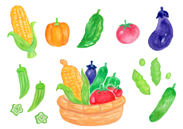 水彩の野菜のイラストセット 無料イラスト素材 素材ラボ