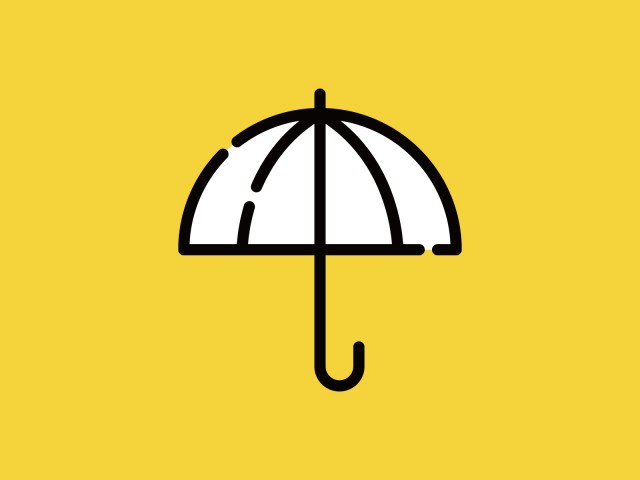 シンプルな傘のイラスト アイコン風 無料イラスト素材 素材ラボ