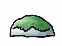 苔むした岩