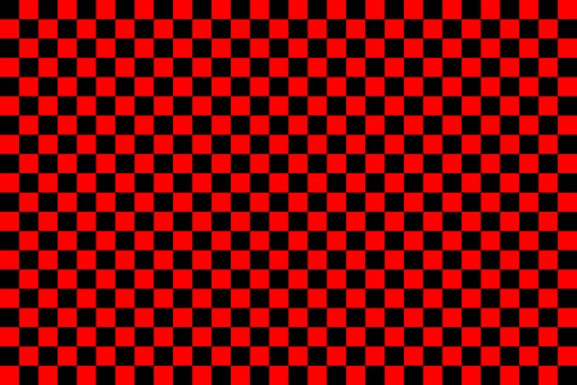 市松模様 黒x赤 無料イラスト素材 素材ラボ