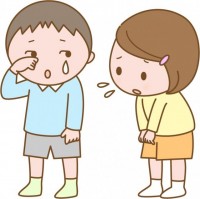 友達に謝る子ども