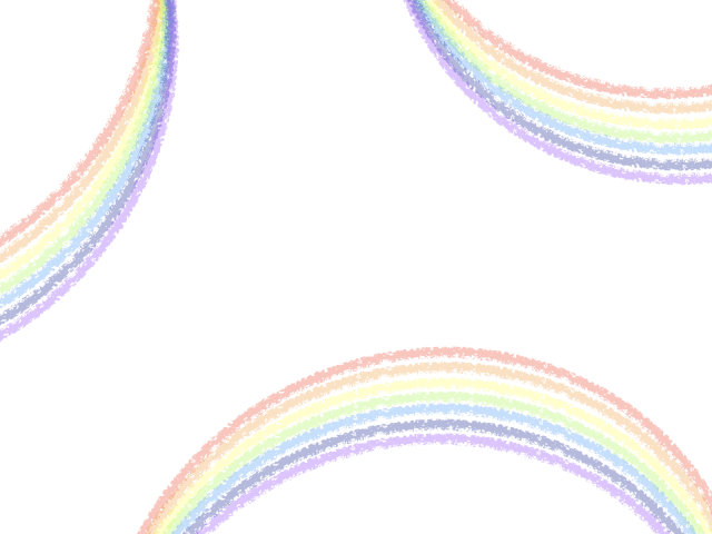クレヨン風虹フレーム背景 無料イラスト素材 素材ラボ