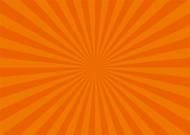 オレンジ色の放射状背景 無料イラスト素材 素材ラボ