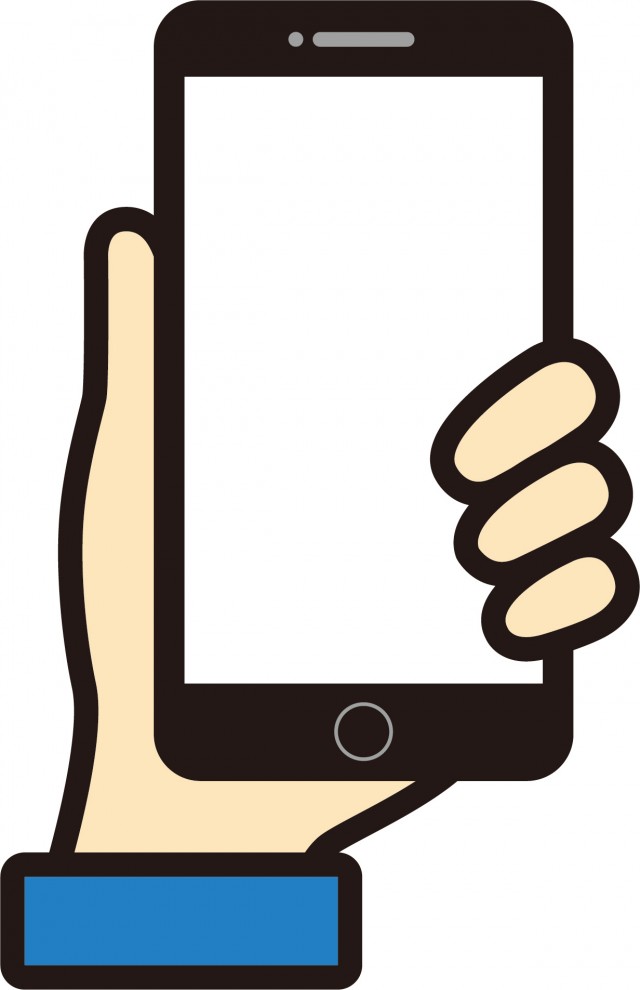 スマホ 携帯電話 スマートフォン 端末端末イメージ イラスト 無料イラスト素材 素材ラボ