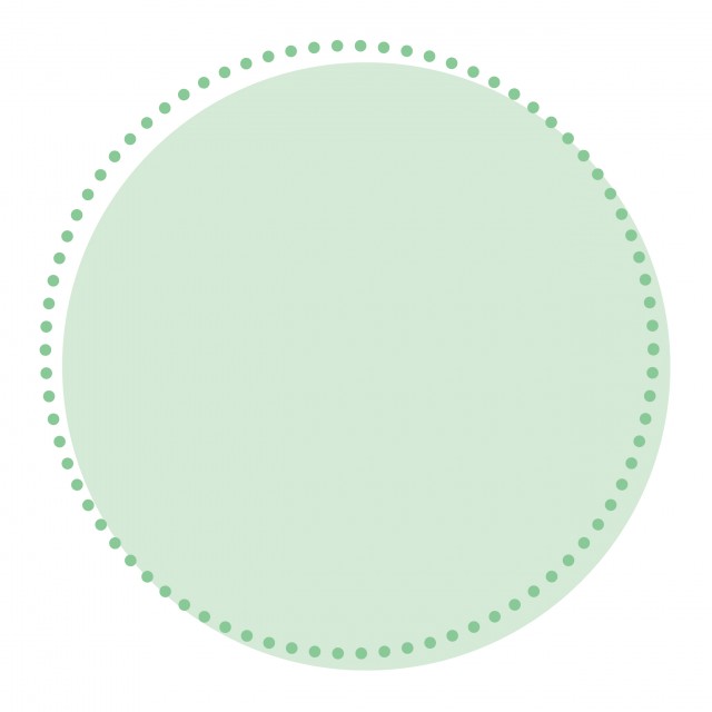 緑色の点線丸フレーム 無料イラスト素材 素材ラボ