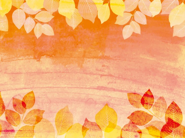 紅葉秋色9月10月11月植物葉っぱ手描き水彩画オレンジ色グラデーション背景壁紙無料イラストフリー素材 無料イラスト素材 素材ラボ
