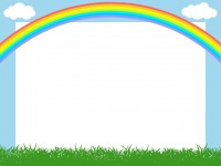 虹と草原のフレー…