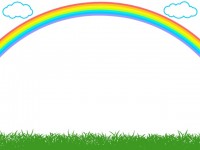 虹と草原のフレー…