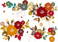 アンティークレトロ秋冬花植物装飾華やかおしゃれ花束ブーケ飾り無料イラストフリー素材 無料イラスト素材 素材ラボ