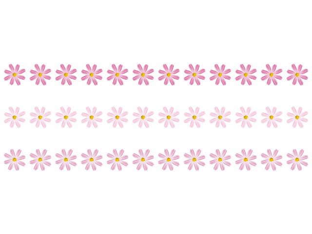 コスモス秋桜アイコン直線ライン見出しタイトル区切りフレーム飾り9月10月11月花植物無料イラストフリー素材 無料イラスト素材 素材ラボ