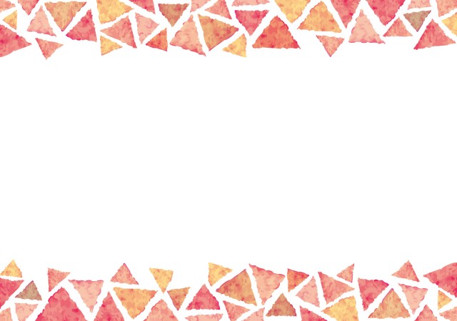 手描き水彩画ピンク色三角形ドット柄幾何学模様ラインフレーム飾り枠背景素材壁紙無料イラストフリー素材 無料イラスト素材 素材ラボ