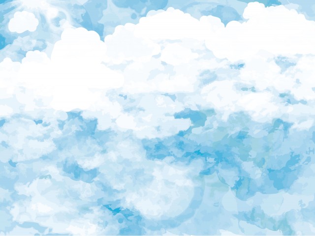 青空と白い入道雲に覆われた風景背景素材壁紙無料イラストフリー素材 無料イラスト素材 素材ラボ