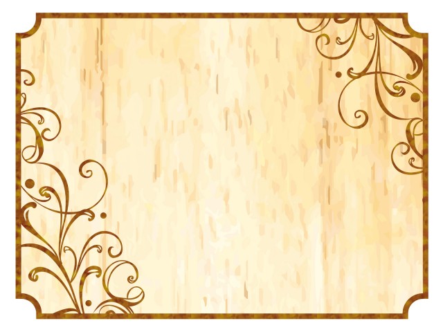 木目調看板洋風クラシック装飾飾り枠フレーム背景素材壁紙無料イラストフリー素材 無料イラスト素材 素材ラボ