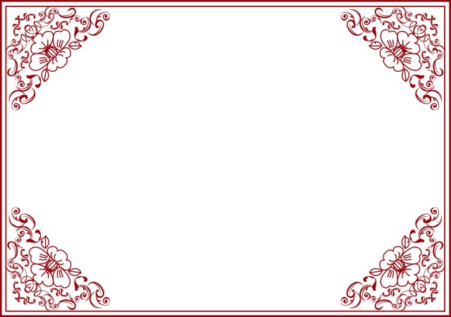 明治大正ロマンアンティークレトロ椿フレーム飾り枠背景素材壁紙無料イラストフリー素材 無料イラスト素材 素材ラボ