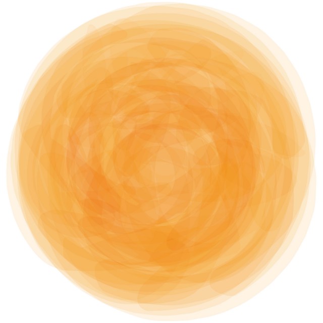 太陽オレンジ色手描き水彩画円丸フレーム飾り枠背景素材壁紙無料イラストフリー素材 無料イラスト素材 素材ラボ