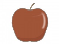 シンプルなリンゴ…