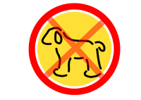 犬の進入禁止