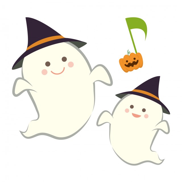 ハロウィン 楽しいかわいいおばけのイラスト 無料イラスト素材 素材ラボ