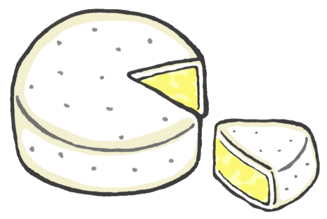 カマンベールチーズのイラスト 無料イラスト素材 素材ラボ