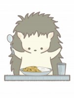 カレーを食べるハ…