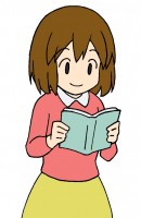 読書する女子