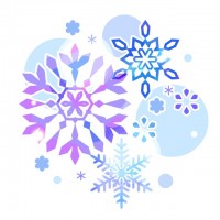雪の花のイラスト…
