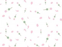 三色団子と桜の花…