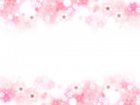 桜の花のフレーム…