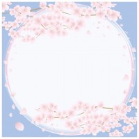 明るい夜桜の優雅…
